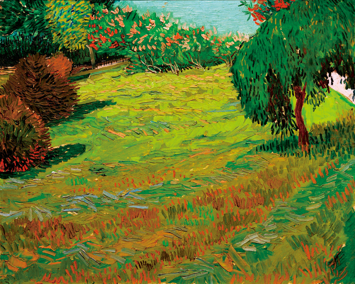  文森特·威廉·梵高  Vincent Willen Van Gogh —— 阳光下公园的草坪